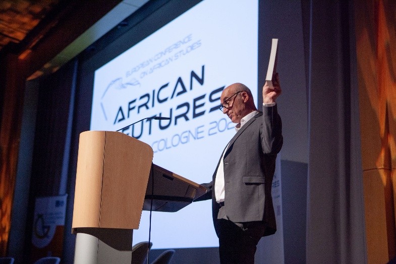 AEGIS President Michael Bollig during the opening of ECAS 23 in Cologne